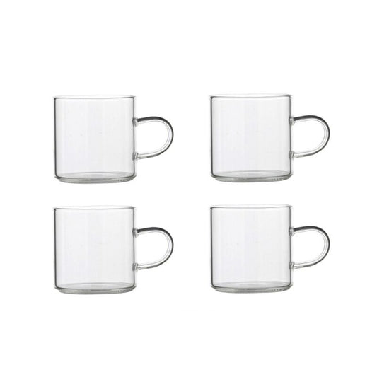 4 tasses expresso verre borosilicat