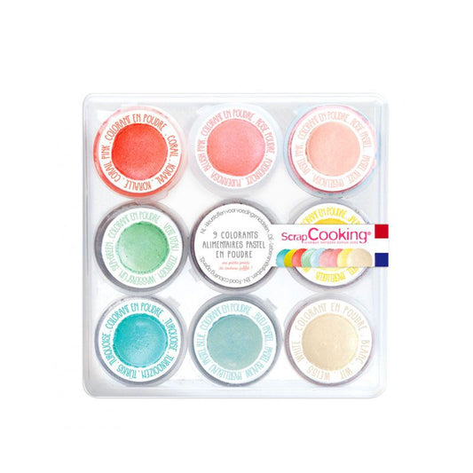 9 mini colorants en poudre Pastel