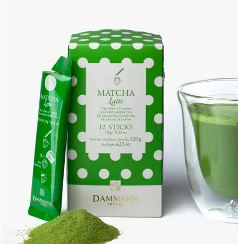 Boîte 12 sticks matcha latte