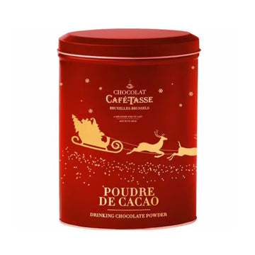 Boîte en métal cacao en poudre Noël