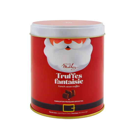 Boîte métal truffes de Noël