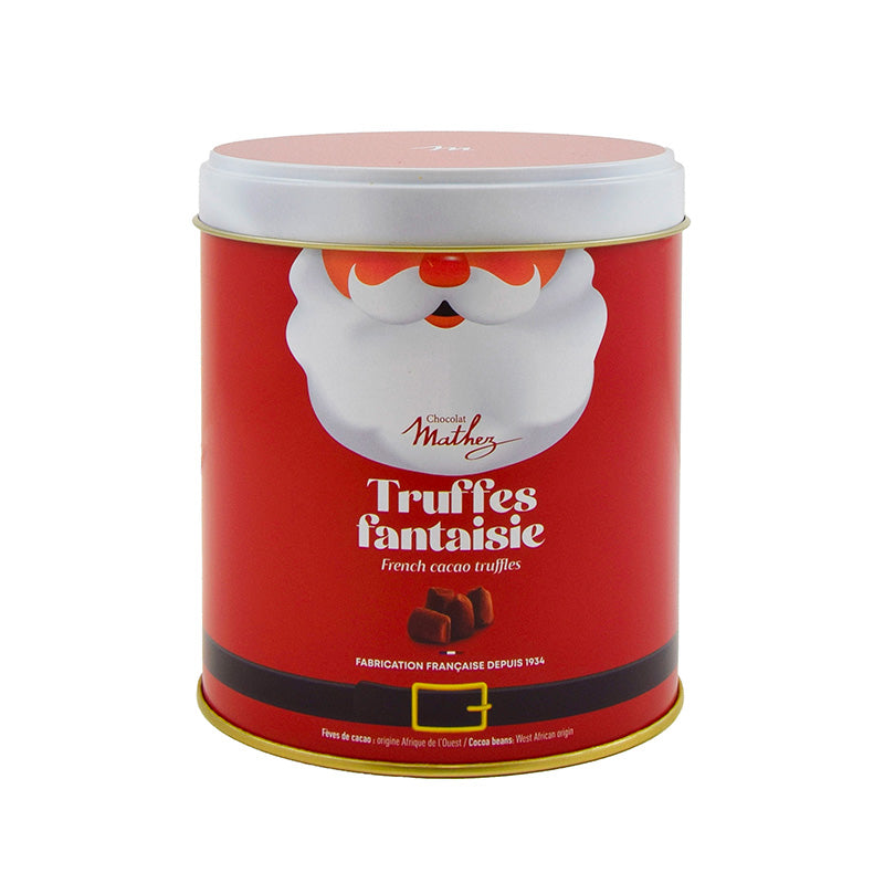 Boîte métal truffes de Noël