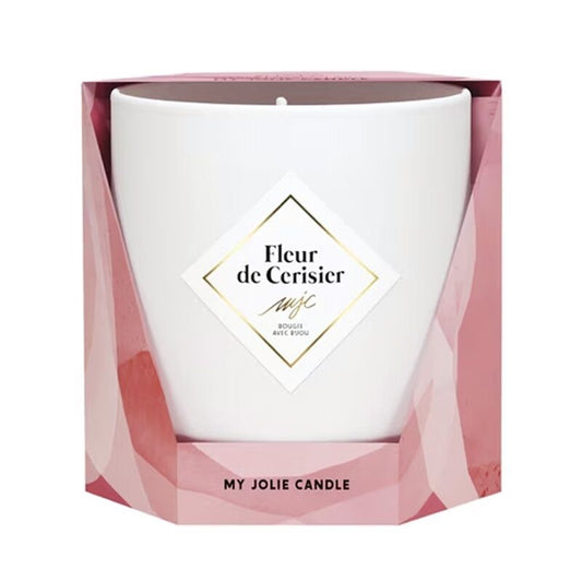 Bougie bijou fleurs de cerisier bei