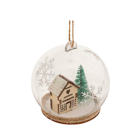 Boule de Noël transparente maison