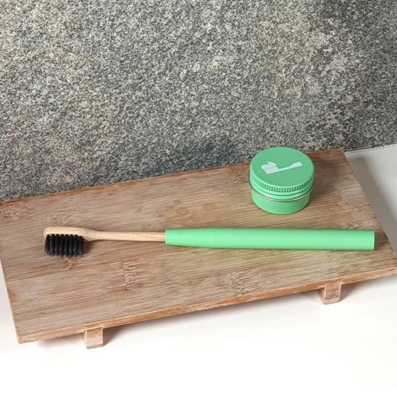 Brosse à dents tête amovible Verte