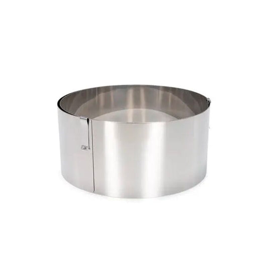 Cercle à pâtisserie inox extensible