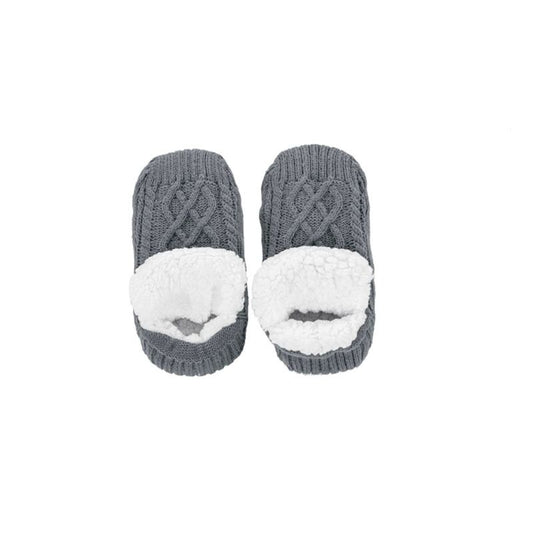 Pantouffles tricotées T39/42 Gris