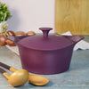 Cocotte 24cm prune