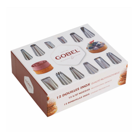 Coffret 12 douilles professionnelles en acier Gobel