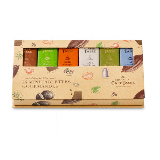 Coffret 24 mini tablettes chocolat