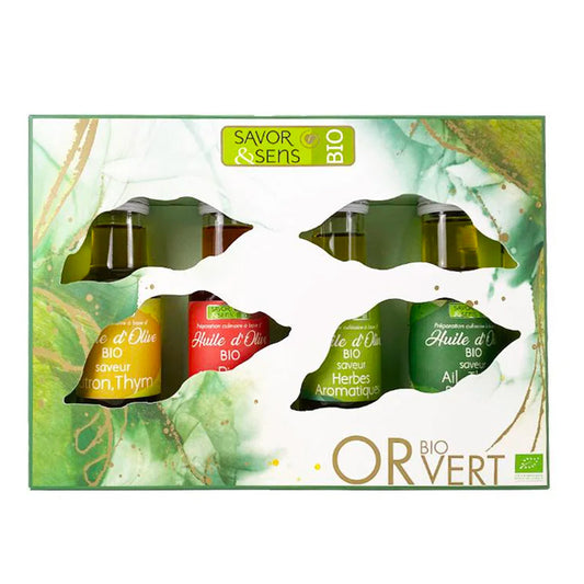 Coffret 4 huiles d'olive Bio