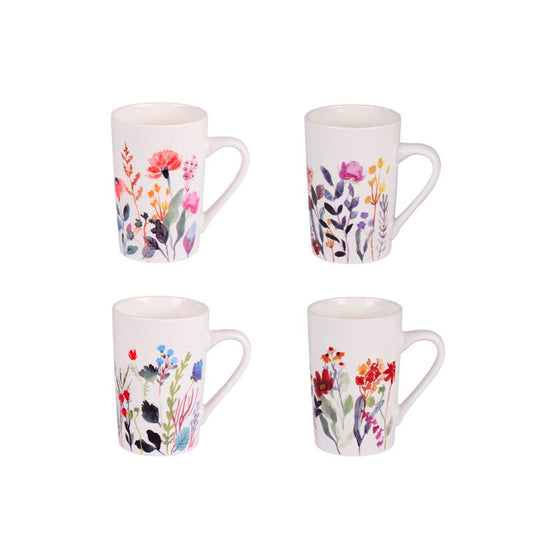 Coffret 4 mugs FLOR 35cl