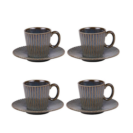 Coffret 4 tasses Liv bleu 22cl