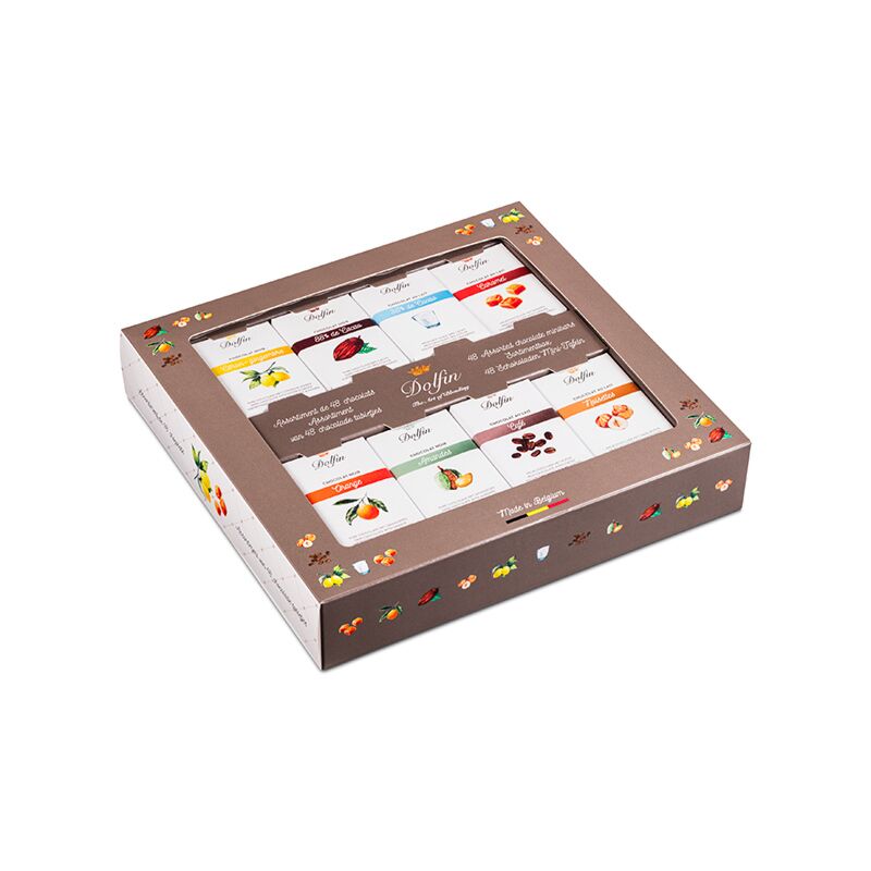 Coffret 48 mini tablettes chocolat