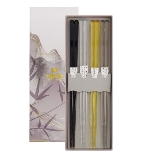 Coffret 5 baguettes acrylique maron