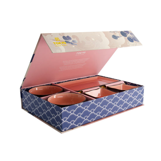 Coffret sushi 2 perso. Glassy rose