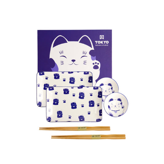 Coffret sushi Kawaii bleu