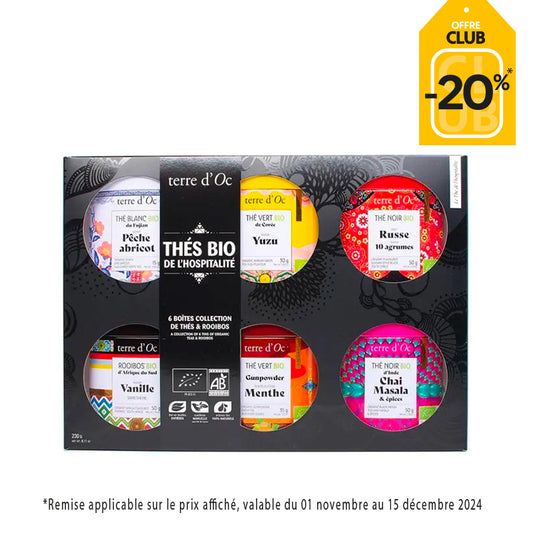 Coffret 6 thés de l'hospitalité