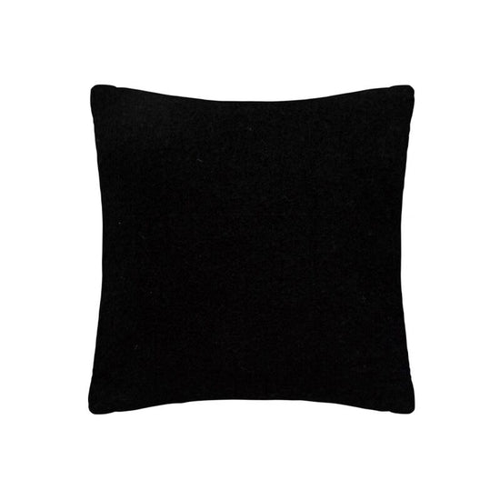 Coussin noir effet mohair 45x45cm