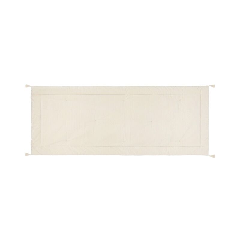 Edredon Velours blanc ivoire 70x180