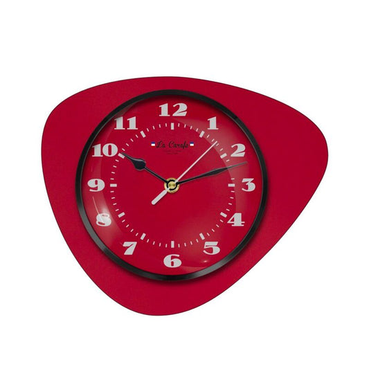 Horloge Style 60's Rouge Coquelicot