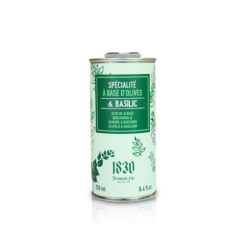 Huile d'olive au Basilic 250ml