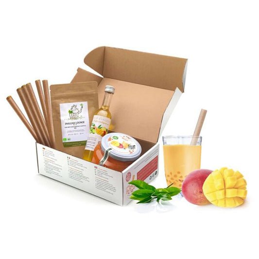 Kit bubble tea perles de fruits mangue