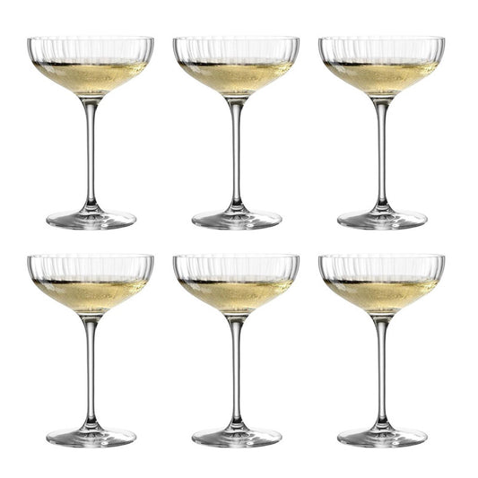 Lot 6 coupes champagne Poesia 26cl