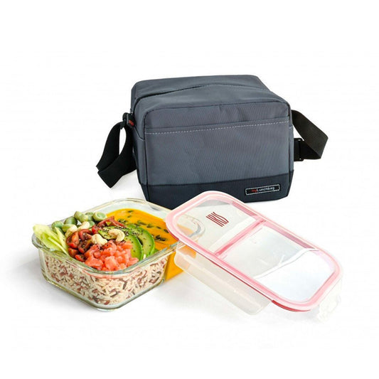 Lunch bag real Gris et plat