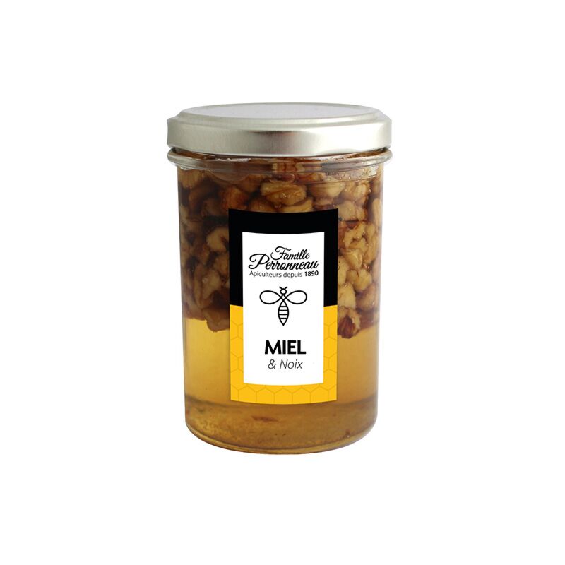 Miel d'acacia aux noix entières