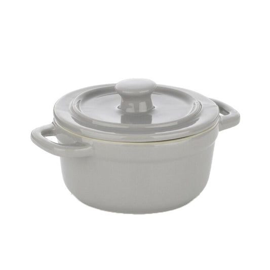 Mini cocotte en fonte émaillée gris