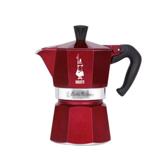 Moka express de 3 tasses rouge glam