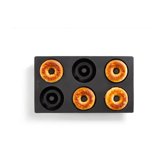 Moule noir silicone 6 donuts