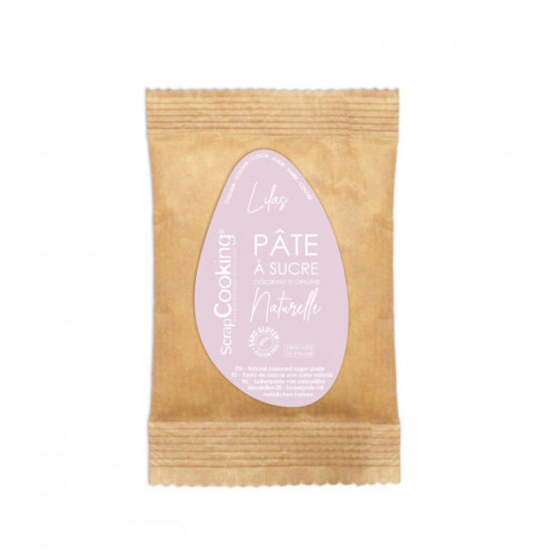 Pâte à sucre lilas 200g