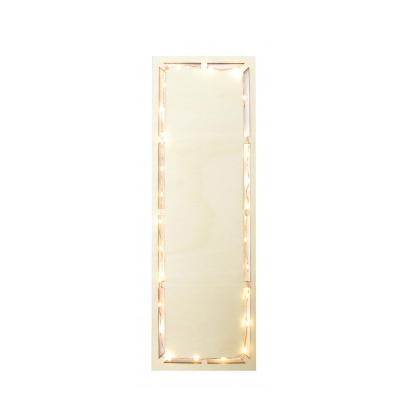 Plat en bois rectangulaire avec Led