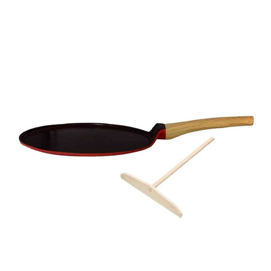 Poêle à crêpe plancha rouge