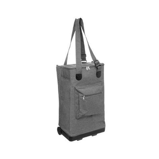 Chariot de marché roulant gris 30L