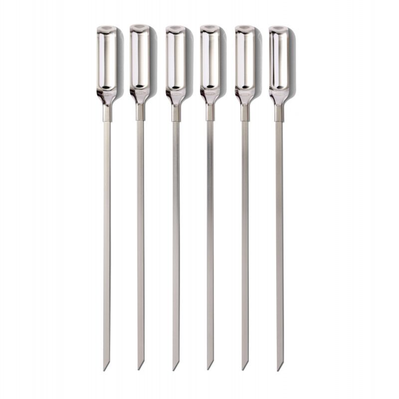 Set de 6 piques à brochette en inox