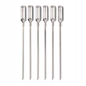 Set de 6 piques à brochette en inox