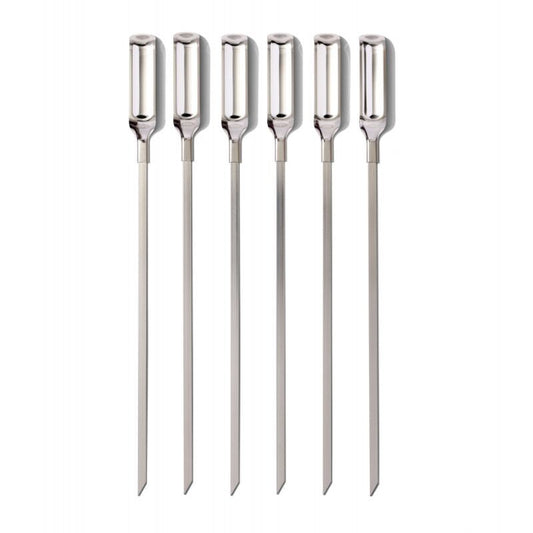 Set de 6 piques à brochette en inox