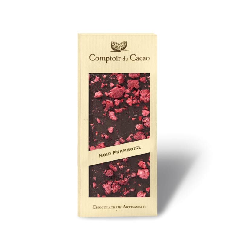 Tablette Chocolat noir framboise