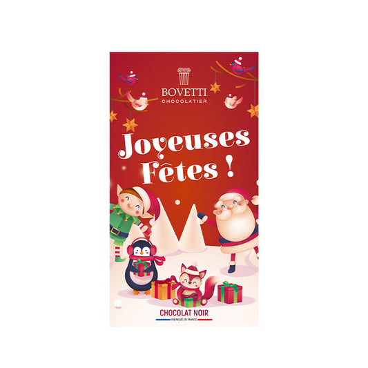 Tablette chocolat noir Noël 100g