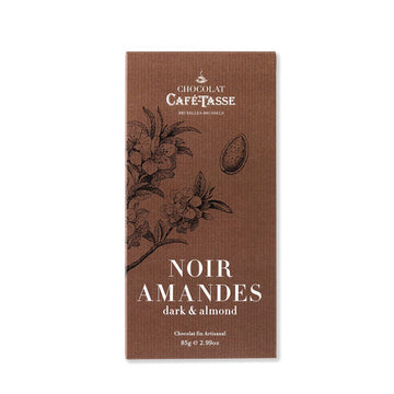 Tablette noir amandes