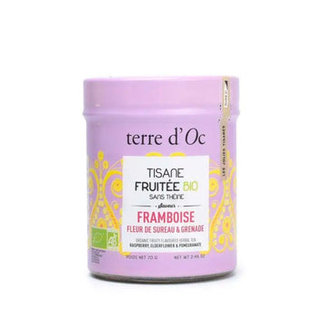 Tisane framboise fleur de sureau grenade 70g