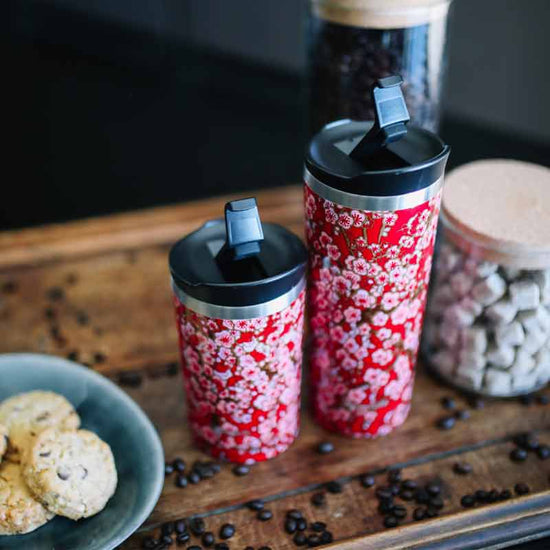 Travel mug isotherme fleurs 470ml