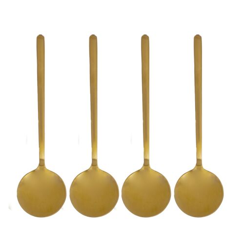 4 bougies bâtons dorées H25cm - Du Bruit dans la Cuisine